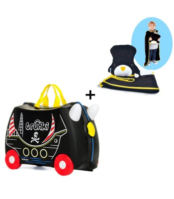 Trunki komplet kovček pirat Pedro in črna odejica