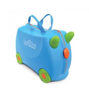 Trunki kovček/poganjalček Terrance moder