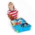 Trunki komplet kovček Trixie in Saddle Bag modra