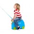 Trunki komplet kovček Trixie in Saddle Bag modra