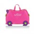 Trunki kovček/poganjalček Trixie rožnat - ARTIKEL Z ESTETSKO NAPAKO