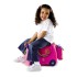 Trunki komplet kovček Trixie in Saddle Bag rožnat